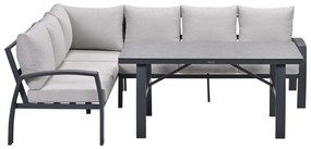 Garden Impressions Cameron lounge dining set 3-delig links - desert sand