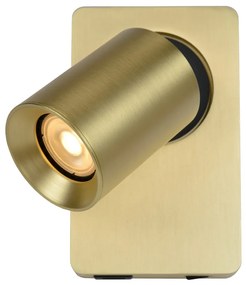 Lucide Nigel wandlamp 1x 5W goud mat