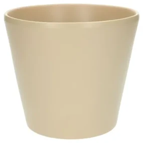 Bloempot'taps', aardewerk, kiezelgrijs,ø17,5 cm