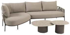 Taste by 4 Seasons Calma chaise loungebank terre Loungebank   bruin weerbestendig