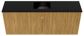 Mondiaz Joya 100cm toiletmeubel oak met wastafel faye midden zonder kraangat urban