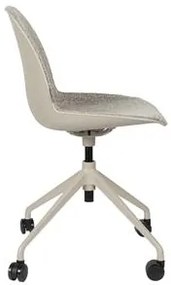 Zuiver Office Chair Albert Kuip Taupe - Polyester/Aluminium - Zuiver - Industrieel & robuust