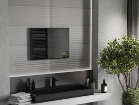Mexen Loft rechthoekige badkamerspiegel 70 x 50 cm, zwarte lijst - 9852-070-050-000-70