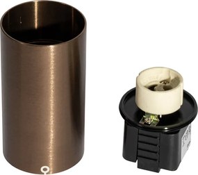 Moderne spot donker brons voor railsysteem 1-fase GU10 35mm - Iconic Ruby Honey