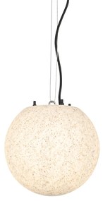 Moderne buiten hanglamp grijs 25 cm IP44 - Nura Modern E27 IP44 Buitenverlichting bol / globe / rond