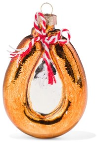 HEMA Kerstbal Rookworst Glas 10cm (bruin)