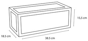 Differnz Helios fonteinset met frame kraan links wit/zwart