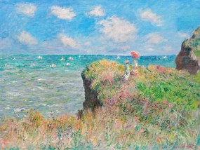 Kunstreproductie Cliff Walk at Pourville - Claude Monet
