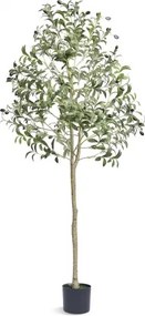 VEVOR Olijfboom Kunstmatig 60x60x155cm Kunstplant PE Kunstplanten Nep Plastic Planten in Pot Kunstbloem Geurloos Waterdicht Ideaal voor Decoratie van Slaapkamer Studeerkamer Woonkamer