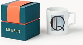 Handgemaakte beker Initials met decoratief motief