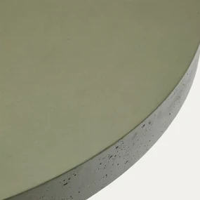Kave Home Aiguablava Cement Eettafel Rond Groen 120 Cm - 120 X 120cm.