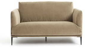 2-zitsbank in stonewashed fluweel Oscar, ontwerp Emmanuel Gallina