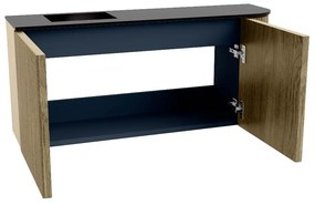 Mondiaz Joya 90cm toiletmeubel ronding rechts dusk met wastafel faye links 1 kraangat urban