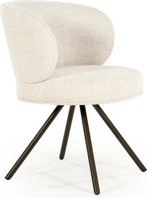 Eleonora Jayson Eetstoel Brons Frame Beige