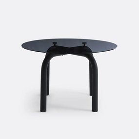 Ronde tafel, smocked glas, 4-personen, Polly