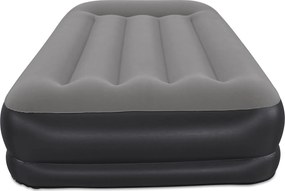 Bestway luchtbed 'Tritech Twin' - 191x97x36 cm - met ingebouwde USB pomp - zwart/grijs - binnen &amp; buiten