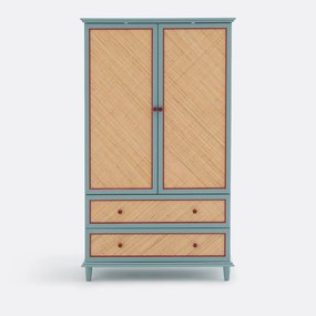 Kast 2 deuren van gevlochten rotan, SIDORE