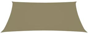 vidaXL Zonnescherm rechthoekig 3,5x4,5 m oxford stof beige