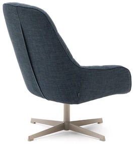 Kave Home Jaspe Moderne Draaifauteuil Blauw