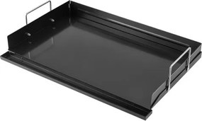 VEVOR Plancha Grillplaat 610 x 406 mm, koolstofstaal, antiaanbaklaag, ideaal voor gasfornuizen, barbecues en kamperen, afneembare zijpanelen, vetopvangbak, spatbescherming en een kookoppervlak van 610 x 365 mm