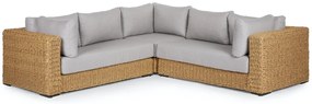 The Outsider Hoek Loungeset - Safari- Wicker - Naturel - Grijs - The Outsider