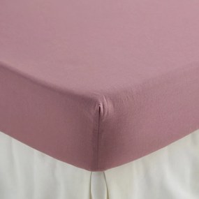 Effen hoeslaken in gewassen katoen, omslag 30 cm, Scenario