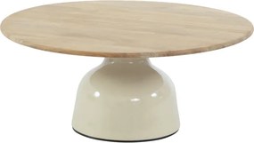 4 Seasons Outdoor June loungetafel crème met rond blad Ø 80 cm SALE Loungetafel   beige weerbestendig