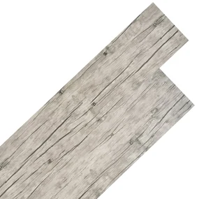 vidaXL Vloerplanken niet-zelfklevend 5,26 m² 2 mm PVC washed eiken