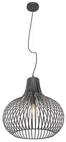 Moderne hanglamp zwart 48 cm - Saffira