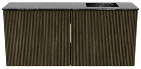 Mondiaz Joya DLux 90cm toiletmeubel shadow met wastafel faye rechts zonder kraangat lava