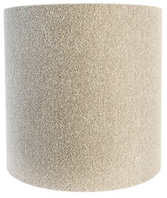 Stoffen Boucle lampenkap taupe 40/40/40 Design, Modern cilinder / rond