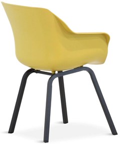 Tuinset 6 personen 240 cm Kunststof Geel Hartman Sophie