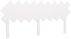 vidaXL Hoofdbord 178x3x80,5 cm massief grenenhout wit