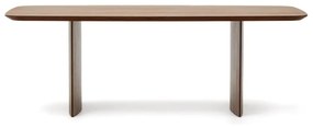 Kave Home Litto Design Eettafel Walnoot Deens Ovaal 240 Cm - 240 X 100cm.