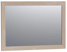 Saniclass Massief Eiken Spiegel - 100x70cm - zonder verlichting - rechthoek - white oak 30070WOG