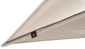 4 Seasons Outdoor Siesta PREMIUM 300 x 300 cm parasol zand doek met wit frame Parasol   houtkleur weerbestendig