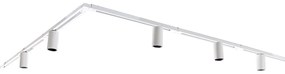 Modern railsysteem met 5 spots wit 1-fase GU10 35mm - Iconic Ruby