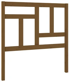 vidaXL Hoofdbord 95,5x4x100 cm massief grenenhout honingbruin