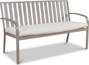 Milan Alu -seater Bench Taupe Zand/Beige