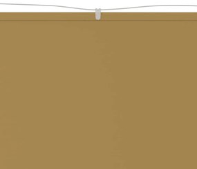 vidaXL Luifel verticaal 100x800 cm oxford stof beige