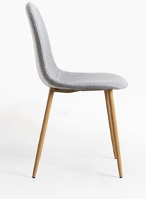 Set 4 Teok Stoffen Stoelen
