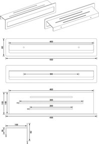 Brauer Chrome Edition handdoekrek met planchet chroom