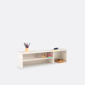 Bureau-opbouw in massief grenenhout en MDF, GABY