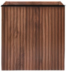 SaniGoods Mika fontein onderkast met ribbelfront 40x22.3x50cm walnoot