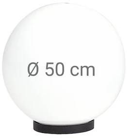 Bol opaal Ø 50 incl. flens