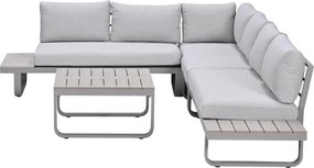 Garden Impressions Diego loungeset 5-delig - taupe - valley sand