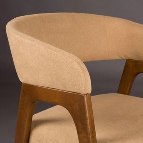 Dutchbone Adamello Vintage Eetkamerstoel Walnoot Beige