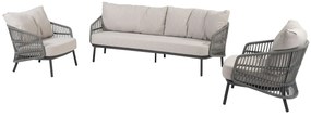 Taste by 4 Seasons Alicante loungeset Loungeset   lichtgrijs weerbestendig