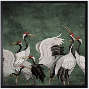 Ingelijste digitale print Edo Elegance