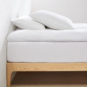 Hoeslaken in jersey voor topdekmatras, 30% recycled katoen